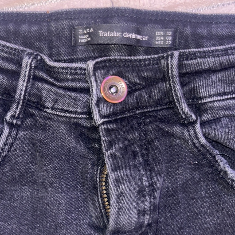 Zara skinny distressed jeans